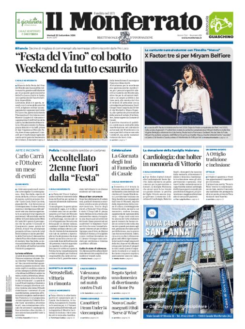 Il Monferrato - 69 del 22 settembre 2026