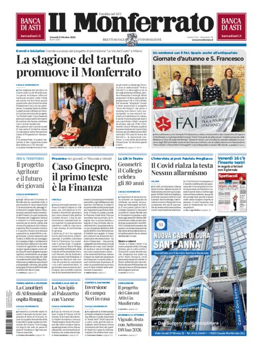Il Monferrato - 74 del 09 ottobre 2026