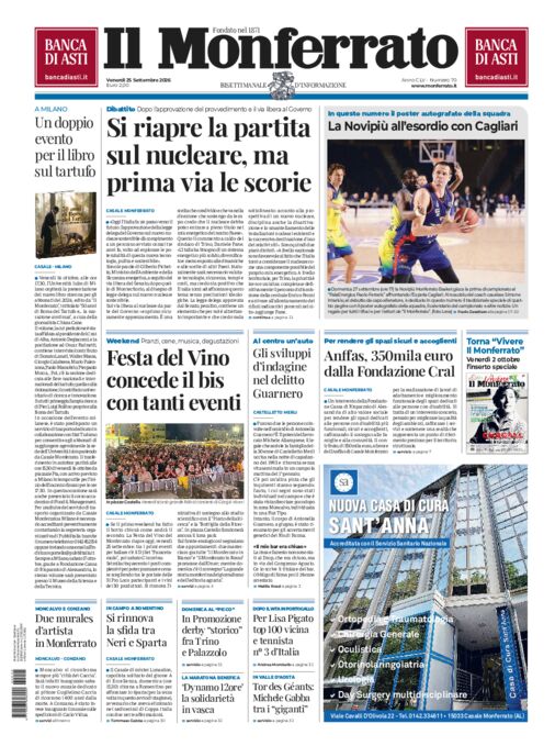 Il Monferrato - 70 del 25 settembre 2026