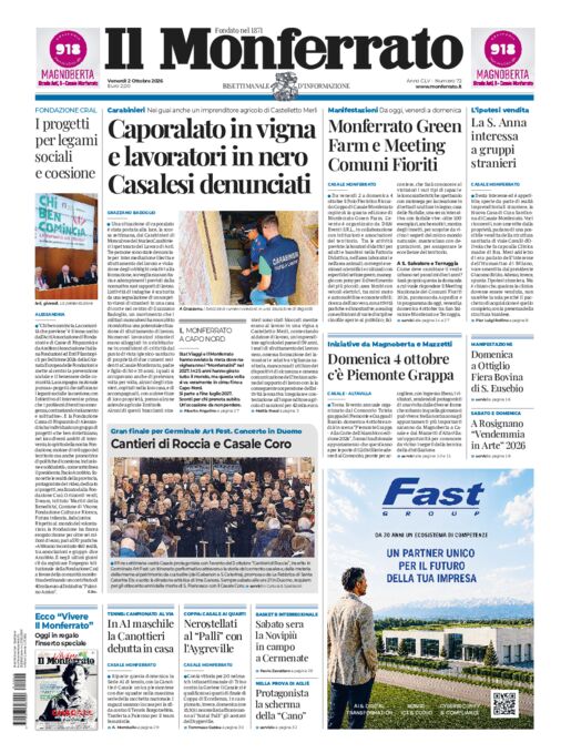 Il Monferrato - 72 del 02 ottobre 2026