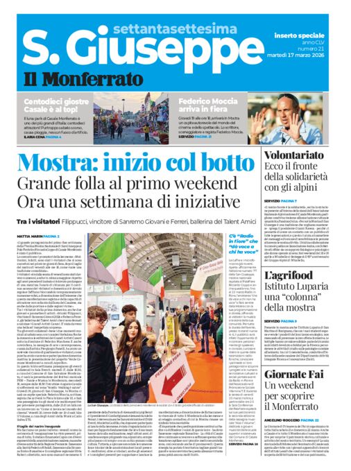 Il Monferrato - 21 del 17 marzo 2026 - San Giuseppe