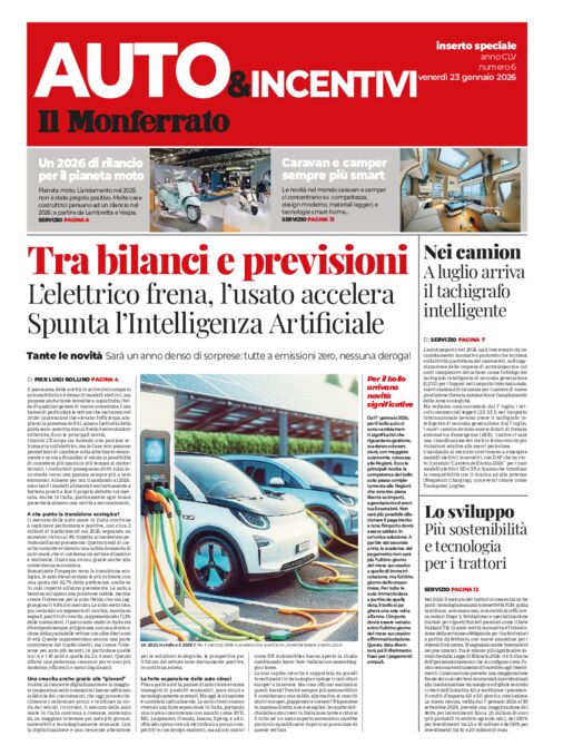 Il Monferrato - 6 del 23 gennaio 2026 - Auto & Incentivi