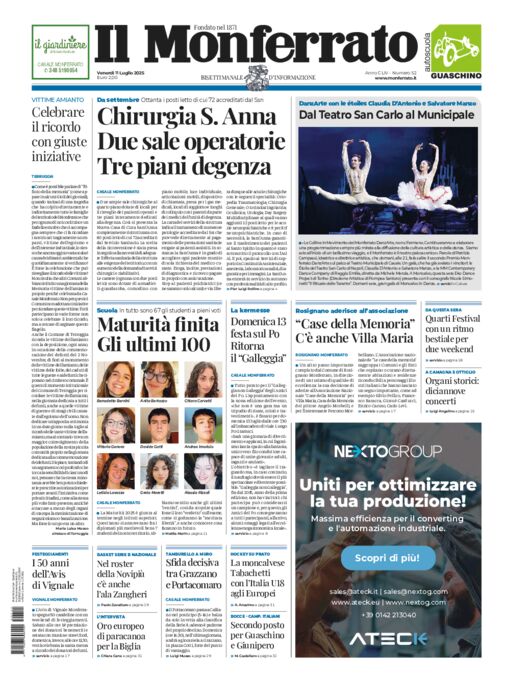 Il Monferrato - 52 del 11 luglio 2025