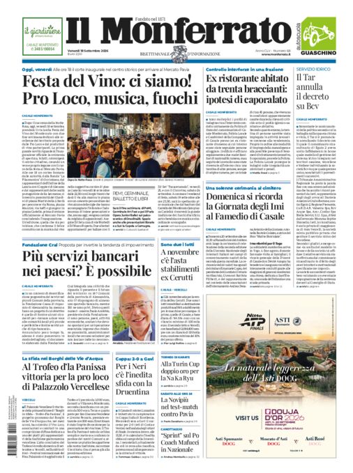 Il Monferrato - 68 del 18 settembre 2026